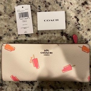 Slim Coach Popsicle Print Wallet
